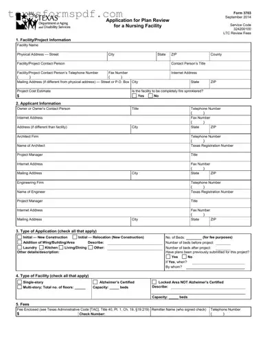 Texas 3703 Form in PDF