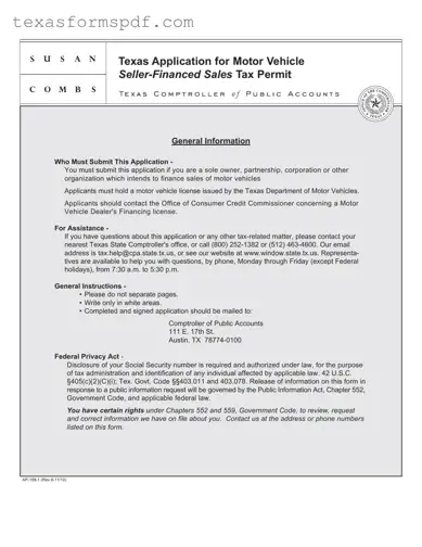 Texas Ap 169 Form in PDF