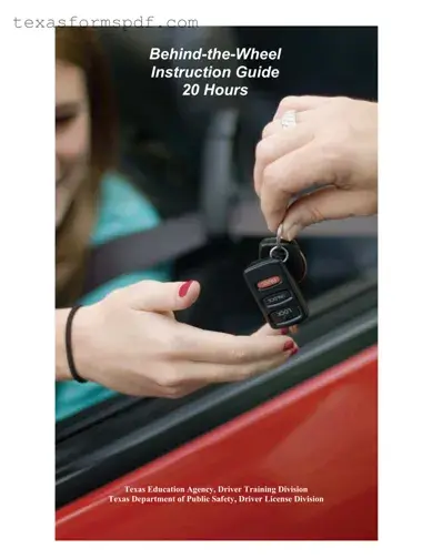Texas Behind Wheel Form in PDF